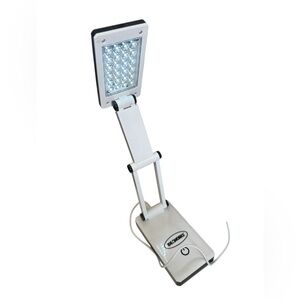 LED Foldable Desk & Reading Lamp in White - Unbranded